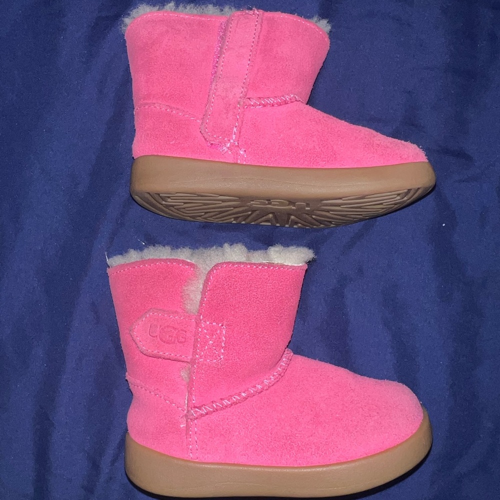 UGG Pink Suede Baby Boots